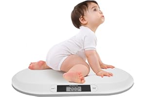 POYUJKYHR Digitale Babywaage Baby Waage Kinderwaage Tragfähigkeit 20Kg Babywaage Für Neugeborene Baby Scale Mit Tarafunktion Drei Einheiten(Kg/Pfund/Steine) Katzenwaage Hundewaage Auch Für Kleintiere Geeignet