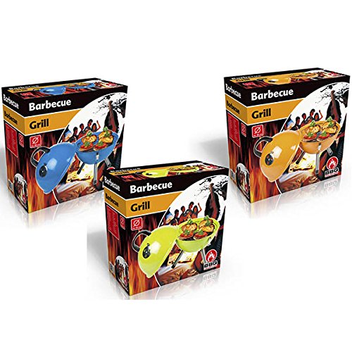 SHS Mini BBQ Kugelgrill ORANGE / Barbecue / Smoker / Grill / Mini Grill / Picknickgrill / für Unterwegs / Klappbar / BBQ - 2