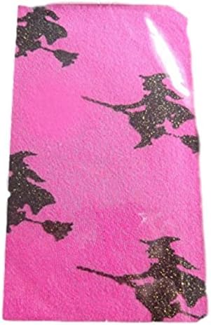 new hot neon pink and black witch girls halloween fancy dress tights age 4 5 6 7 8 9 10 11 12 13 14 yrs years