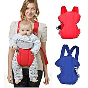 Ineffable Adjustable Baby Carrier Cum Kangaroo Bags Cotton Infant Backpack & Carriers Kid Carriage Baby Safe Sling Child Care Product Baby Carrier Cum Kangaroo Bag Mini (Blue)