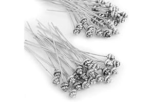 Skyllc® 50 X SPILLI Chiodini Chiodi Tono Argento Tibetano 55mm