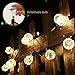 Produktbild LED Globe Lichterkette G40 3.6m 12 Glühbirnen Innen Außen Beleuchtung Warmweiß Lichterketten Wasserdicht Weihnachtsbeleuchtung für Garten Weihnachten Hochzeit Party Weihnachtsbaum von Fochea (Warmweiß)