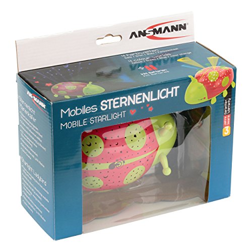 ANSMANN Sternenlicht Marienkäfer Einschlafhilfe Himmel Projektor LED-Nachtlicht Sternenhimmel Orientierung und Geborgenheit im Dunkeln – geprüfte Materialien, von jungen Eltern empfohlen - 20
