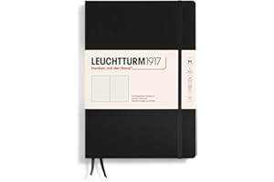 ‎LEUCHTTURM1917 LEUCHTTURM1917 366184 Notizbuch Composition (B5), Hardcover, 219 nummerierte Seiten, Schwarz, Dotted