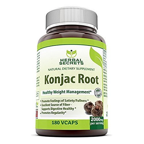 Herbal Secrets Konjac Root - 2000 Mg, 180 VCaps