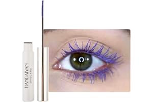 Allbestaye Mascara coloré imperméable pinceau fin Cils verts noirs et blancs maquillage longue tenue