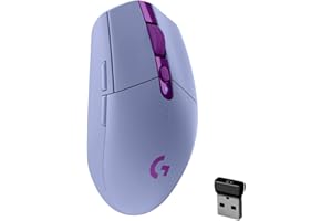 Logitech G305 LIGHTSPEED Mouse Gaming Wireless, Sensore 12K HERO, 12.000 DPI, Design Leggero, 6 Pulsanti Programmabili, Batteria 250 Ore, Memoria Integrata, PC/Laptop - Lilla