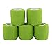 Produktbild 5x Elastische Bandage selbsthaftende Bandage für Sport Outdoor 4,5mx5cm ( Farbe : Grün )