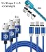 Produktbild 4 Pack Magnetkabel-1-3m 90 Grad Rund L Kabel Telefongebühr Micro USB C Magnetkabel Typ C iOS rechtwinklig Nylon Geflochtene Schnur Kompatibel für Android Huawei iPhone X 8 7 6 Plus Weitere Geräte