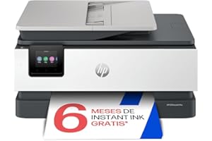 HP OfficeJet Pro 8132e, Impresora multifunción Profesional de inyección de Tinta A4 a Color, Copia, Escáner, Fax, Wi-Fi, Impresión a Doble Cara automática, 20 ppm, 6 Meses Instant Ink, Gris