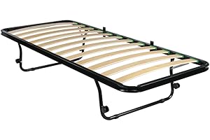 COMPRARREDO Rete estraibile sottoletto singola con ruote salvaspazio, telaio in metallo con sostegni pieghevoli per letto a scomparsa e a cassetto