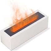 Aroma Diffuser Flame Effect for Essential Oils with Automatic LED H3 (White)