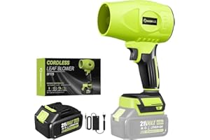 Sakerplus Portable Dust Cleaner, Blower Leaf Blower Cordless, Handheld Blower, Hand Blowers for Lawn Care, Patio Cleaning, 4.0Ah Battery, Charger Included (1 Battery)