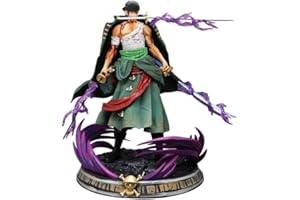 Gujey One Piece Roronoa Zoro Figurine, One Piece d'Anime Collection Modèle Animations Character Model Statues Collectibles Toy pour One Piece Fans 21.5 cm