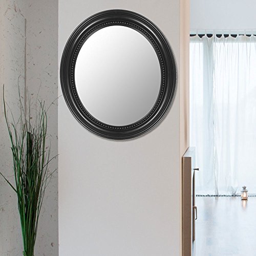 Wand Spiegel oval Bade Zimmer Ornamente Rahmen schwarz Barock antik Flur BHP B991486-4 - 3