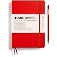 LEUCHTTURM1917 (332933) Notebook Medium (A5), Hardcover, 251 numbered pages, ruled, red