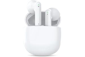 Genérico Auriculares Bluetooth Auriculares Inalambricos 5.3 con Hi-Fi Estéreo,HD Micró,Cascos Inalambricos Bluetooth IP7 Impermeables en la Oreja con Caja de Carga Rapida para iPhone airpods Android