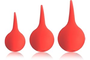 PEACEKING 3 Sfera per Lavaggio Dell'orecchio, Detergente per Cerume Pulitore per le Orecchie 30 60 90ML Materiale in Gomma Multifunzionale Riutilizzabile Sfera di Pulizia per Adulti Bambini Rimozione del Cerume