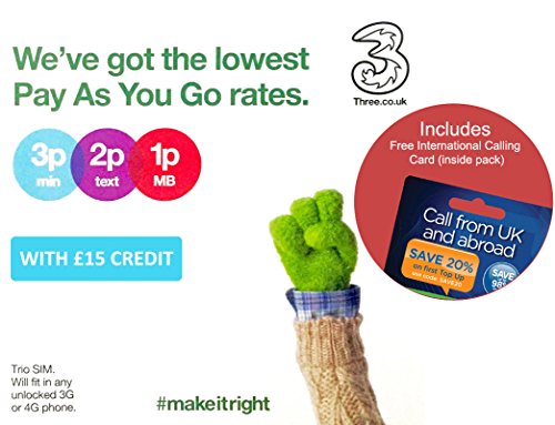 Three pay as you go international calls Clearance
