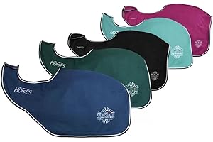 Horses Coprireni in Pile Artemisia, Coprireni Morbido, Comodo e Resistente; Previene Le Problematiche di Lesioni e Contratture, Mantiene la Corretta umidità Corporea (128 cm, Bordeaux)