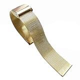 Dasongff Uhrenarmbänder Milanese 22mm Maschen Edelstahl Uhrenarmband Metallarmband Schwarz Gold Silber Uhrenband Watch Strap Band (Golden)