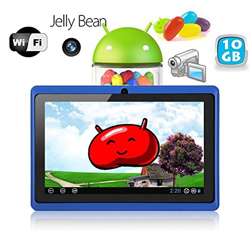 examen Tablette tactile Android 4.1 Jelly Bean 7 pouces capacitif 10 Go Bleu