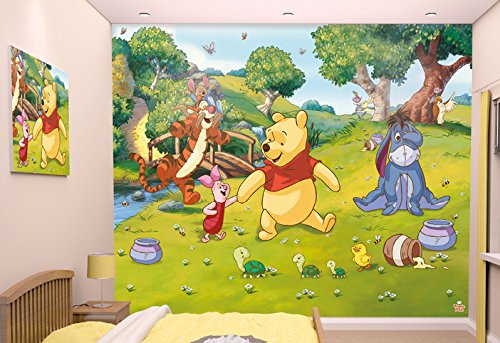 Walltastic 42100 Disney, Winnie Pooh, Tapete, Wandbild, Paper, bunt, 52,5 x 7 x 18,5 cm