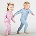 Joha Merino Wool Children's Sleepsuit Pyjams with fold-over foot covers