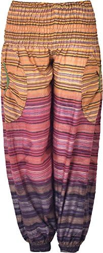 Harem Pants Aladin Hippie Trousers Summer Colourful Trouser Side Pockets