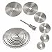 Produktbild Cdrox 7Pcs Mini HSS High Speed   Steel Saw Scheibenrad Rund Trennscheiben Dorne Bohrer Präzisionswerkzeuge Schwarz