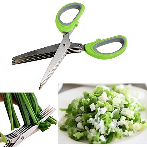 Kitchen Herb Schere, mehrklingen 18/8 Edelstahl Scheren für Küche - 6