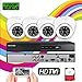 Produktbild HIKVISION CCTV Kamera Systeme 4 x 1080p 2,4 MP 4 CH Full HD Outdoor Dome IR 20 M Home Security 1 TB Festplatte, 4-Kanal Überwachung system