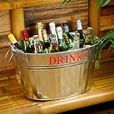 Acero galvanizado Acero galvanizado de bebidas con diseño de raquetas de bañera para Vintage servicio de bebidas