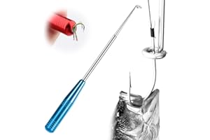 ‎ENITMOR Hakenlöser Angeln, Edelstahl Angeln Aushaken Disgorger Tragbarer Angelhaken Entferner, kömmling Angelhaken Schnellentferner, Tragbarer Hackenlöser Fischen fur Kleine und Große Angelhaken