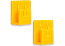 2 Pcs Supporto 2019 Clip Adesiva per Auto Camion Camper | Porta Dispositivo con Adesivo Trasparente ad Altissima Tenuta (Gial