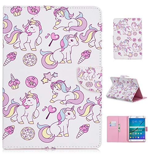MYTHOLLOGY Universal 7 inch Tablet Case, PU Leather Stand Folio Case Protective Cover Compatible with Samsung Galaxy Tab 3 7.0" P3200 P3210 T210 (2013) - AB03