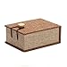 Produktbild DaoRier Leinen Ring-Box Schmuck Geschenkbox Hochzeits Geschenkbox für Schmuck Halskette und andere kleine Accessoires