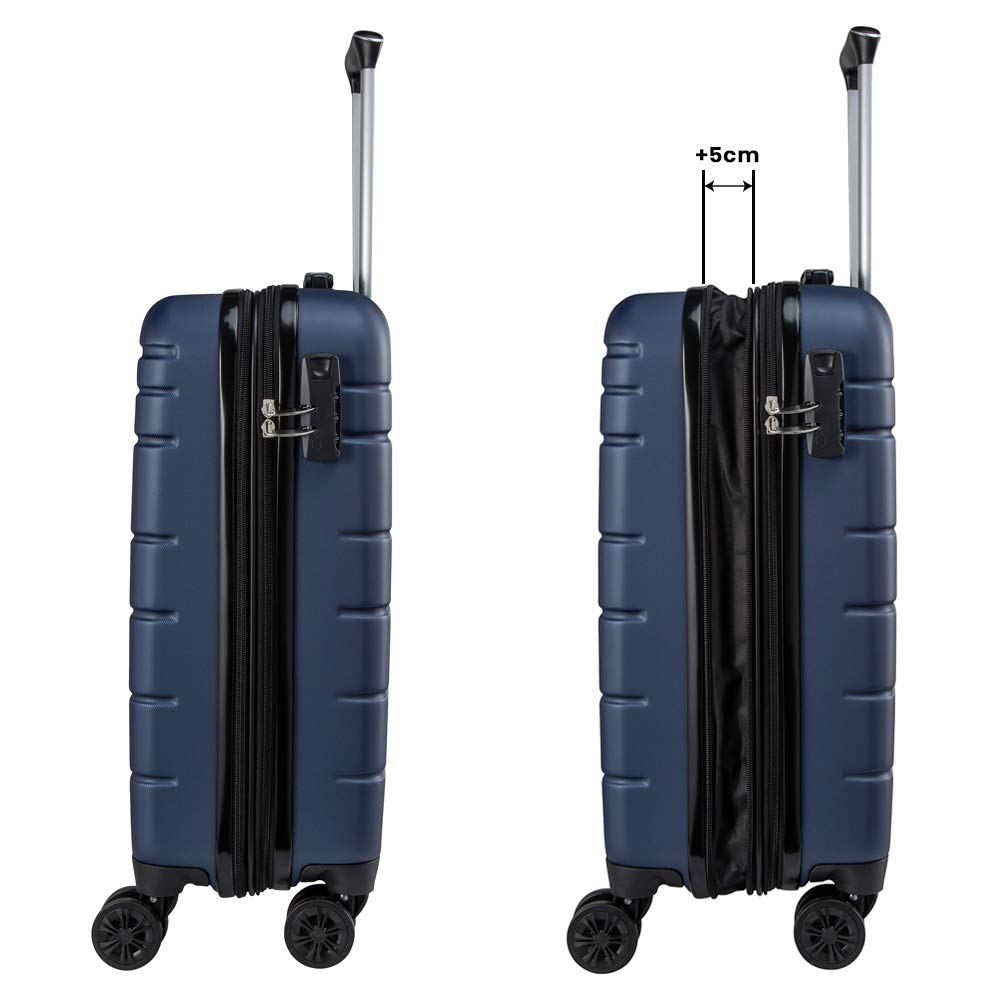 CX Luggage Super Lightweight Extensible Maleta para cabina con ABS rígido  Equipaje de mano exterior con 4 ruedas 40L Maletas Maletas y bolsas de  viaje futakuchi-hakata.com