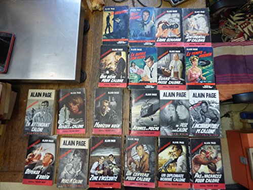 Lot de 20 livres de Alain Page Sentimental Mr Calone / L'incorruptible M. Calone / En attendant Calone / Libre échange / Nuit Rouge / Le grappin / Le temps de mourir / La gueule d'un autre / une bière pour Calone Atomes de poche / quand passe Calone / un piège pour Calone pas de vacances pour Calone / Un diplomate nommé Calone / Un cerveau pour Calone / Orages sur calone / Défense d'Obéir / Merci Mr Calone / Horizon Noir / gratuit