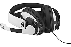 EPOS I Sennheiser GSP 301 Gaming Headset Kopfhörer, Geräuschunterdrückendes Mikrofon, Flip-to-Mute, Ergonomisch, Ohrpolster, Kompatibel mit PC Mac PS4 PS5 Xbox Series X Xbox One Nintendo Switch, Weiß
