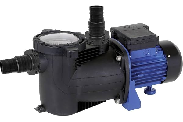 T.I.P. Poolpump SPP 400 FT - Filterpump med Timer och Förfilter, 400 W | Självsugande cirkulationspump med 10.000 l/h flöde, 9 m tryckhöjd och 1 ½ tum gänga för bassänger upp till 30 m³.