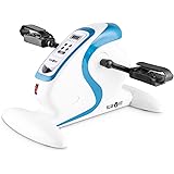 Klarfit Cycloony MiniBike - Cyclette da Seduti, Pedaliera, Ciclette solo Pedali, Compatta, a Motore, Braccia e Gambe, 12 Velo