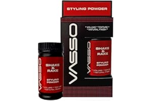 Vasso Polvo para peinar el cabello con máximo volumen y control | Polvo de polvo de fijación fuerte y acabado texturizado | 20 g