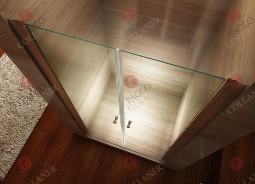 98cm – Verstellbereich von 96-100 cm, HÖHE: 185 cm, Duschtür aus 6mm Sicherheitsglas mit Nanobeschichtung, EINFÜHRUNGSPREIS - 4