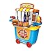 Produktbild Lamptti Kleiner Supermarkt-Trolley – Grillwagen/Eiswagen/Werkzeugwagen – Spielzeug-Set für Kinder, Aktivitäten und frühzeitige Entwicklung – Geschenk für Jungen Mädchen und Kinder, Barbecue Car,