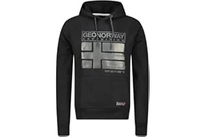 Geographical Norway- Sudadera con Capucha de Hombre de Manga Larga Modelo GARICE