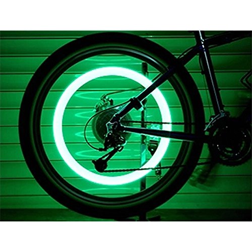 JUYUAN-EU LED Blitzlicht Fahrradreifen-Licht Ventilkappen Lampe Radventil Beleuchtung fÜr Auto Fahrrad MotorRad - 4