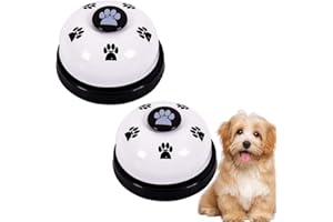 Voarge 2 campane da allenamento per animali domestici, campanello per cucciolo di gatto, vasino per allenamento e comunicazione