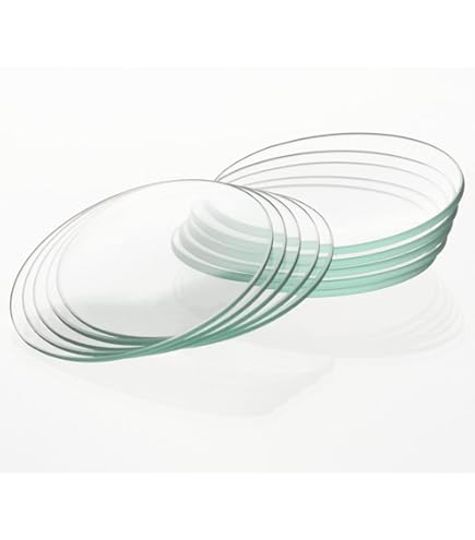 Zerodis Verre De Montre Plat Rond Verre De Montre Rond Plat 1,5 Mm D'épaisseur Verre De Lentille