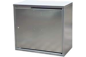 GAS-SHOP-24 2 x 11 kg Propangas Flaschenschrank/Gasflaschenschrank verzinkt OHNE RÜCKWAND (geeignet für 3-, 5, 10, 11 kg Gasflaschen - Gasschrank Schutzschrank)
